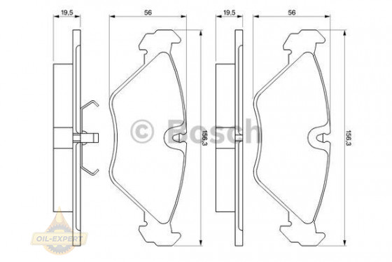 Bosch Колодки тормозные дисковые BOSCH 0 986 461 766 - Картинка 1