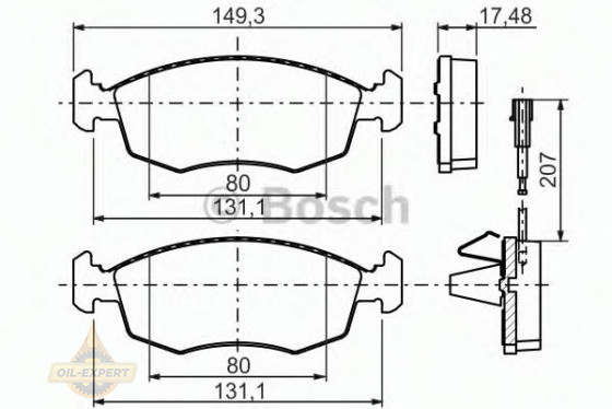 Bosch Колодки тормозные дисковые BOSCH 0 986 494 463 - Картинка 3