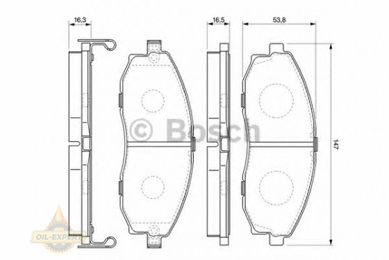 Bosch Колодки тормозные дисковые BOSCH 0 986 424 670 - Картинка 2