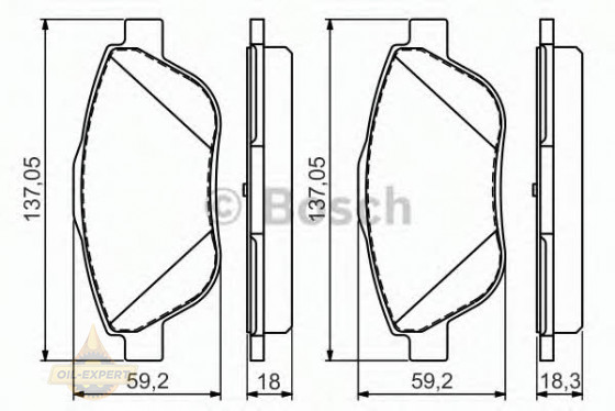 Bosch Колодки тормозные дисковые BOSCH 0 986 494 564 - Картинка 2