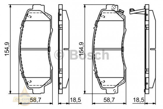 Bosch Колодки тормозные дисковые BOSCH 0 986 494 685 - Картинка 1