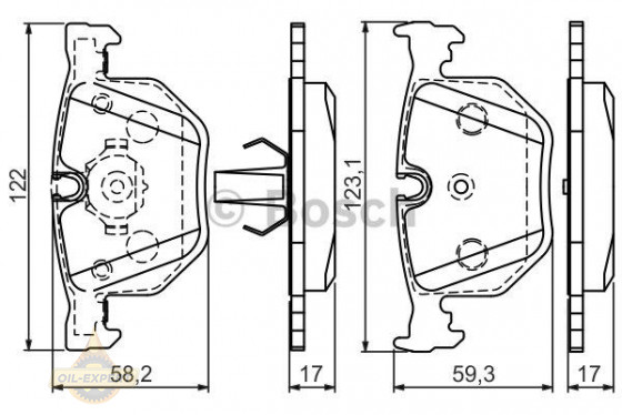Bosch Колодки тормозные дисковые BOSCH 0 986 494 286 - Картинка 1