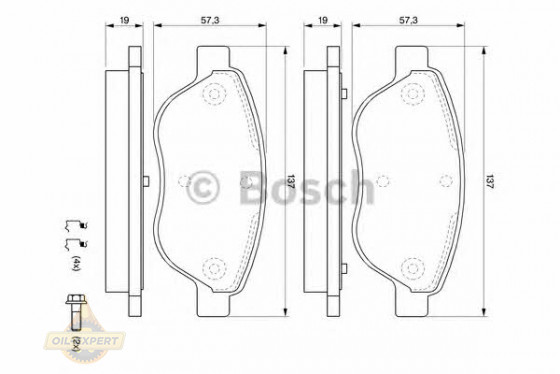 Bosch Колодки тормозные дисковые BOSCH 0 986 494 074 - Картинка 2