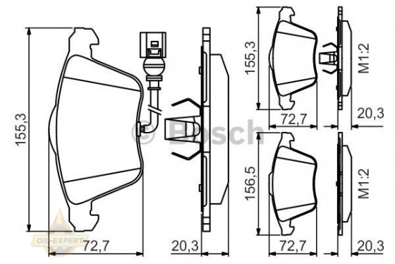 Bosch Колодки тормозные дисковые BOSCH 0 986 495 356 - Картинка 1