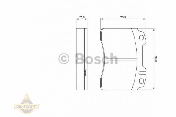 Bosch Колодки тормозные дисковые BOSCH 0 986 460 966 - Картинка 2