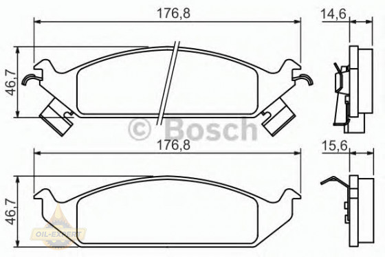 Bosch Колодки гальмівні дискові BOSCH 0 986 494 313 - Заображення 2