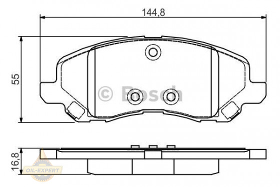 Bosch Колодки тормозные дисковые BOSCH 0 986 495 170 - Картинка 1