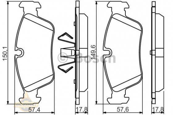 Bosch Колодки тормозные дисковые BOSCH 0 986 495 276 - Картинка 1