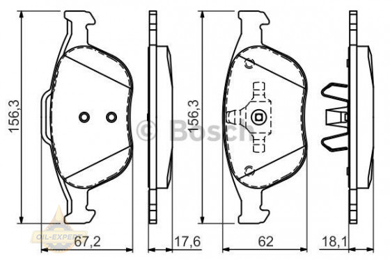 Bosch Колодки тормозные дисковые BOSCH 0 986 424 701 - Картинка 2