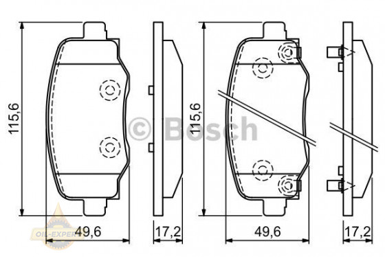 Bosch Колодки тормозные дисковые BOSCH 0 986 494 930 - Картинка 1