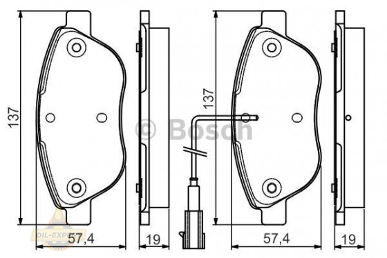 Bosch Колодки тормозные дисковые BOSCH 0 986 495 086 - Картинка 1