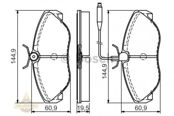 Bosch Колодки тормозные дисковые BOSCH 0 986 495 056 - Картинка 1