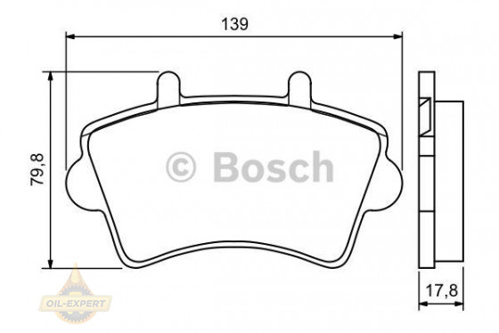 Bosch Колодки тормозные дисковые BOSCH 0 986 494 031 - Картинка 4
