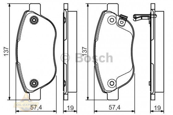 Bosch Колодки тормозные дисковые BOSCH 0 986 495 103 - Картинка 1