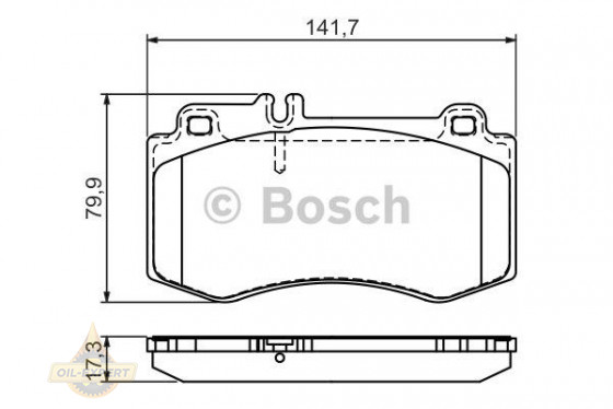 Bosch Колодки тормозные дисковые BOSCH 0 986 494 405 - Картинка 1