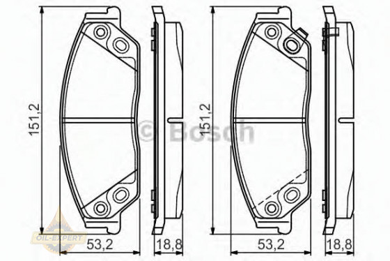 Bosch Колодки дискові гальмові BOSCH 0 986 495 149 - Заображення 2