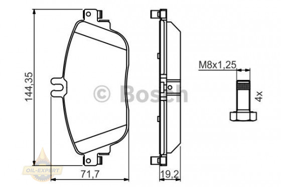 Bosch Колодки тормозные дисковые BOSCH 0 986 494 662 - Картинка 1