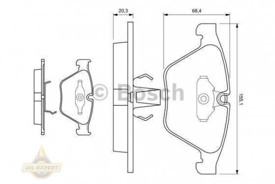 Bosch Колодки тормозные дисковые BOSCH 0 986 494 036 - Картинка 6