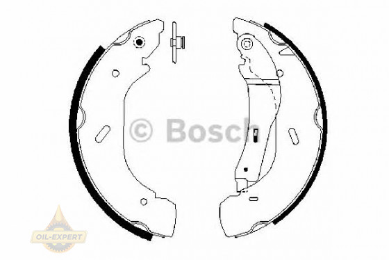 Bosch Колодки гальмівні барабанні BOSCH 0 986 487 612 - Заображення 2