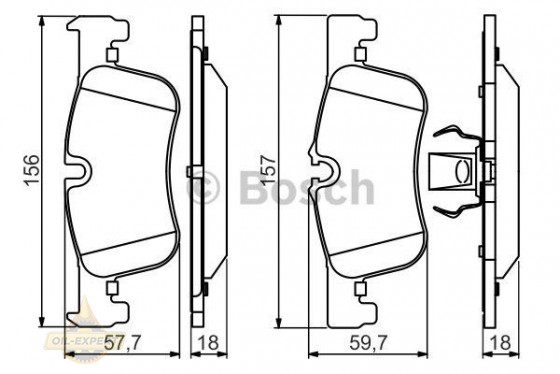 Bosch Колодки тормозные дисковые BOSCH 0 986 494 561 - Картинка 1