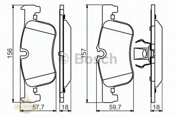 Bosch Колодки тормозные дисковые BOSCH 0 986 494 561 - Картинка 2
