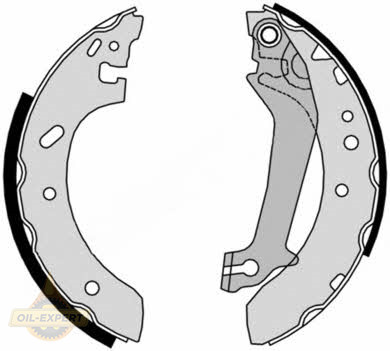 Brembo Колодки тормозные барабанные BREMBO S 24 526 - Картинка 1