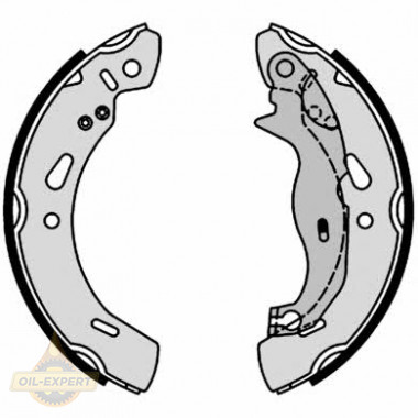 Brembo Колодки тормозные барабанные BREMBO S 24 548 - Картинка 1