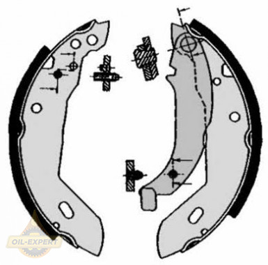 Brembo Колодки тормозные барабанные BREMBO S 61 512 - Картинка 1