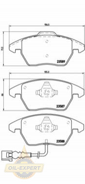 Brembo Колодки гальмівні дискові BREMBO 07.B314.52 - Заображення 1