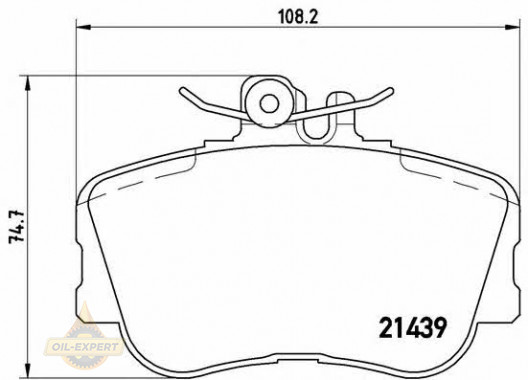 Brembo Колодки дискові гальмівні BREMBO P 06 017 - Заображення 1