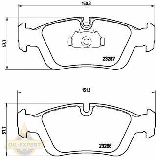 Brembo Колодки тормозные дисковые BREMBO P 06 024 - Картинка 1