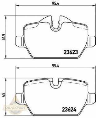 Brembo Колодки тормозные дисковые BREMBO P 06 037 - Картинка 1