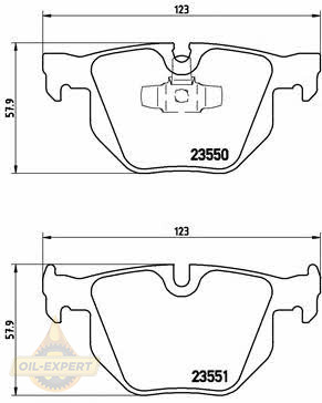 Brembo Колодки тормозные дисковые BREMBO P 06 039 - Картинка 1