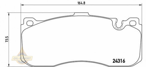 Brembo Колодки тормозные дисковые BREMBO P 06 041 - Картинка 1