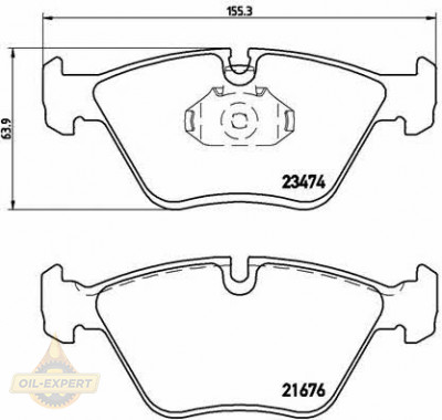 Brembo Колодки тормозные дисковые BREMBO P 06 042 - Картинка 1