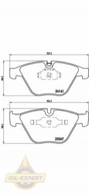 Brembo Колодки тормозные дисковые BREMBO P 06 045 - Картинка 2
