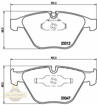 Brembo Колодки тормозные дисковые BREMBO P 06 046 - Картинка 1