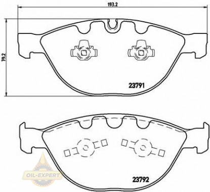 Brembo Колодки тормозные дисковые BREMBO P 06 047 - Картинка 1