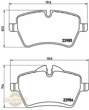 Brembo Колодки тормозные дисковые BREMBO P 06 051 - Картинка 1