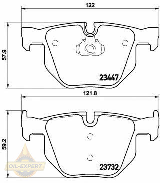 Brembo Колодки гальмівні дискові BREMBO P 06056 - Заображення 2