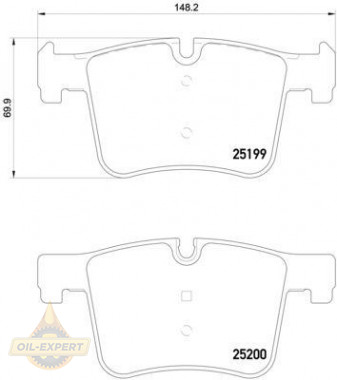 Brembo Колодки тормозные дисковые BREMBO P 06 075 - Картинка 1