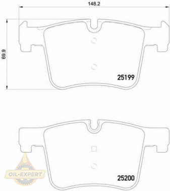 Brembo Колодки тормозные дисковые BREMBO P 06 075 - Картинка 2