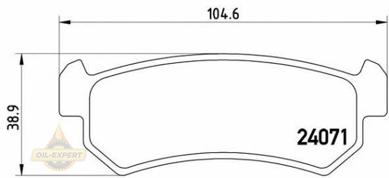 Brembo Колодки тормозные дисковые BREMBO P 10 001 - Картинка 1