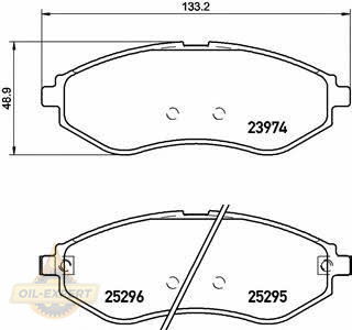 Brembo Колодки тормозные дисковые BREMBO P 10 057 - Картинка 1