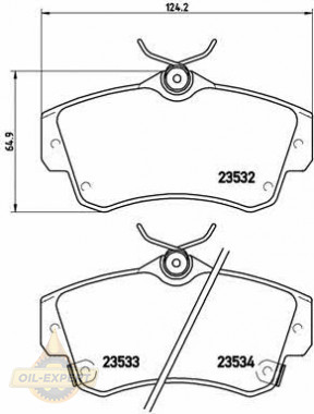 Brembo Колодки тормозные дисковые BREMBO P 11 012 - Картинка 1