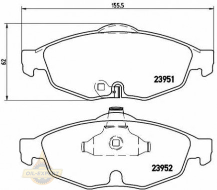 Brembo Колодки тормозные дисковые BREMBO P 11 016 - Картинка 1