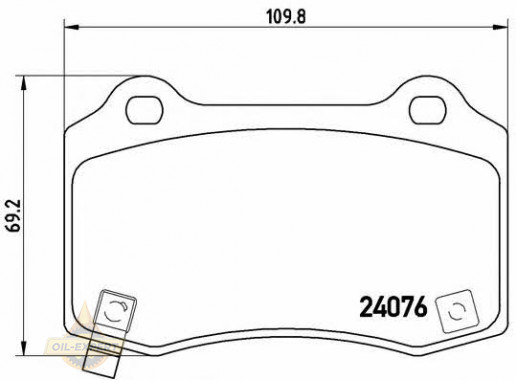 Brembo Колодки тормозные дисковые BREMBO P 11 024 - Картинка 2