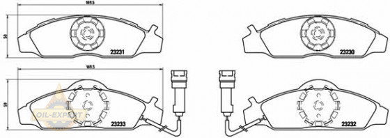 Brembo Колодки тормозные дисковые BREMBO P 15 003 - Картинка 1