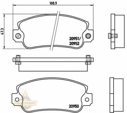 Brembo Колодки дискові гальмівні BREMBO P 23 013 - Заображення 1