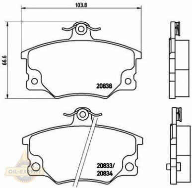 Brembo Колодки гальмівні дискові BREMBO P 23017 - Заображення 1